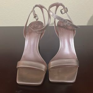 Gold Metallic Vince Camuto strappy heels